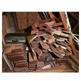 Assorted Wood Scraps for Crafting in Loft of Garag