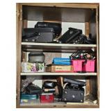 Contents of Upper 2 Cabinets - Assorted Camera Acc