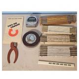 Lot of Measuring Tools: Folding Rulers, Tape Measu