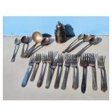 Vintage R&B Silver Plated Cutlery Set with Miniatu