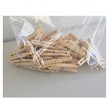 Mini Wooden Clothespins -