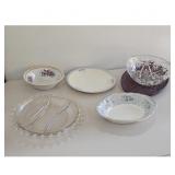Lot of 6 Vintage Plates and Bowls