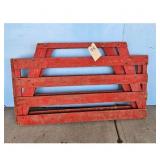 Vintage Red Wooden SIDE RACKS