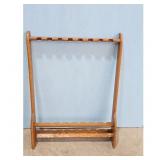 Wooden Gun Rack Display Stand