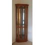 LIGHTED CURIO CABINET - 4 GLASS SHELVES