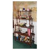 Flatwall what-not & contents 