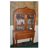 Matching china cabinet & contents 