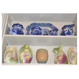 Roseville, flow blue & china 