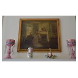 Pink mantle lusters, etc. 