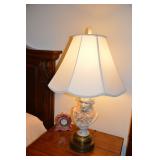 Pr of porcelain figure lamps 