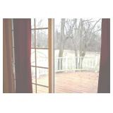 Deck, west yard & creek 