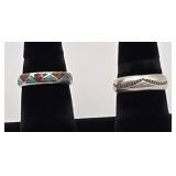 Vintage NA Made Sterling Silver & Turquoise Rings