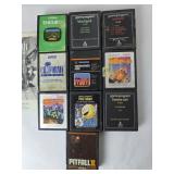Atari Games Lot of 10 Enduro, Blackjack, Combat,