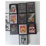 Atari Games Lot of 10 Xavius, Space War,