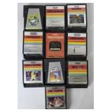 Atari Games Lot of 10 Frogger, Star Voyager,