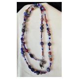 Glass Bead Necklace Appears to be Venetian beads