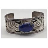 NA Lapis & Silver Cuff