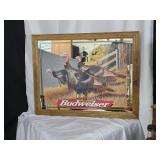 Vintage Budweiser Pheasant Mirror 28x36