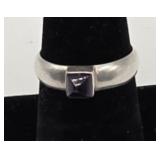 Sterling & Amythest Ring Sz. 9
