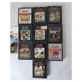 Atari Games Lot of 10 Ms Pac-Man, Air Sea Battle