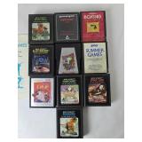 Atari Games Lot of 10 Bowling, Spacework,