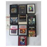 Atari Games Lot of 10 Gravitar, Mash, Vanquard,