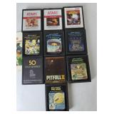 Atari Games Lot of 10 Pac-Man, Surround, Pitfall
