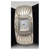 Carson B. Watch Cuff Sterling