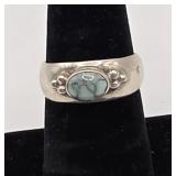 Free Charley NA Made Ring .925 Silver & Turquoise