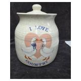 Cookie Jar with Geese on it I love Country