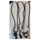 Hematite Pendant Necklaces.