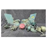 Vintage Fishing Reels & Rar Fish Master Pafdles