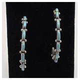 Turquoise Native American Made Hope Earrings 1