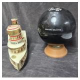 Delta Bell Decanter with a Bowling 300 Decanter