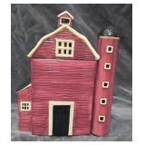 Red Barn Cookie Jar Never Used Just Displayed