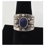 Erick Begay Ring .925 Silver Sz. 8 Adjustable
