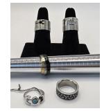 Rings Lot of 8, Sizes 7 1/2, 6 1/2, 7