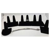 Ring Displays, Bracelet, Ring Sz. 10 1/2