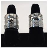 Rings Sz. 9 1/2, Lot of 6, Three Spin