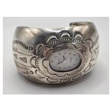 Silver .925 Watch Cuff Native American Made