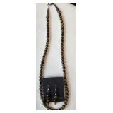 Handmade Indian Made Tiger's Eye Bead Necklace