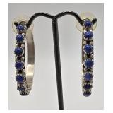 Shona Yazzie Earrings, Also Marked GP Sterling