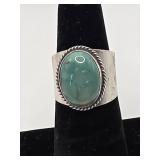 Ronald Tom Sterling & Turquoise Ring Sz. 7