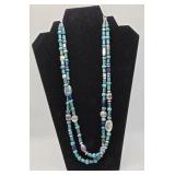 Christin Wolf Turquoise Necklace Sterling 12'