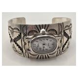 Charlie Bowie Watch Cuff Sterling