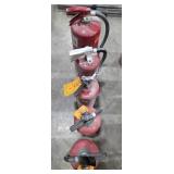 Fire Extinguishers Various Sizes Lot of 5