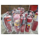 Fire Extinguishers Various Sizes Lot of 5
