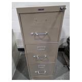 Three Drawer Filing Cabinet With Key
