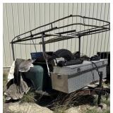 Pickup Bed Trailer w/ Tool Box and Rack Steel