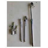 Tire Gauges and a Blow nozzle.
